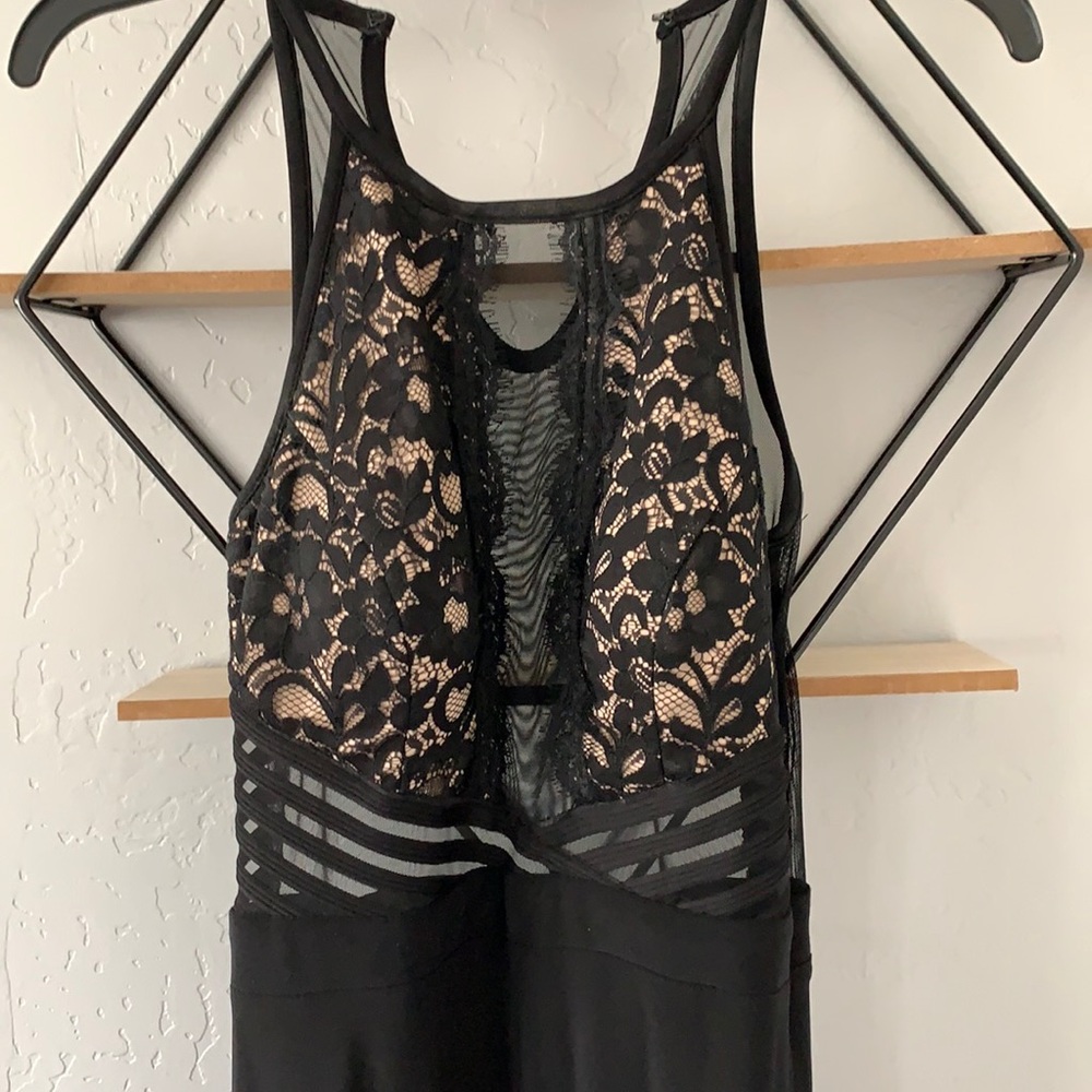 beautiful black and cream dress
